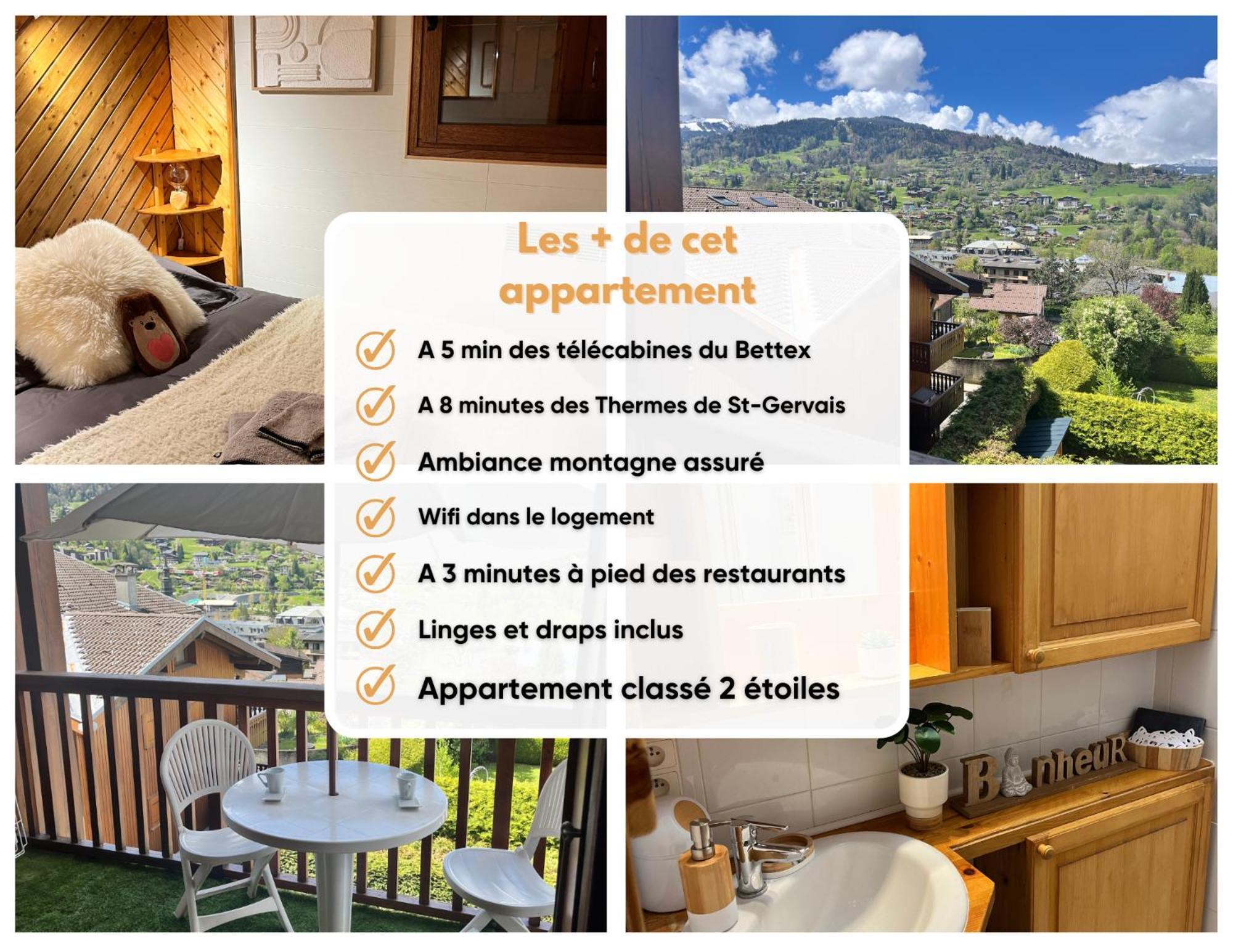 Ski Ou Thermes? Un Appt Cabine Avec Vue Magnifique Saint-Gervais-les-Bains Esterno foto